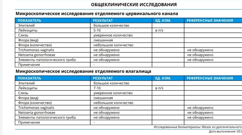 Исследование биоценоза фемофлор 16