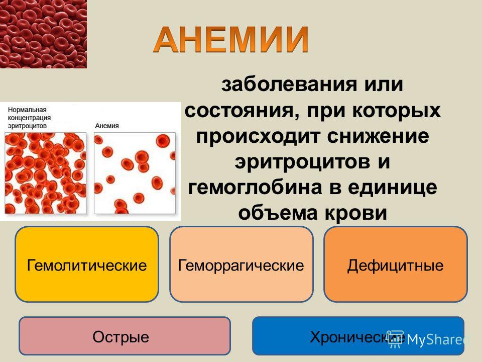 Эритроциты понижены