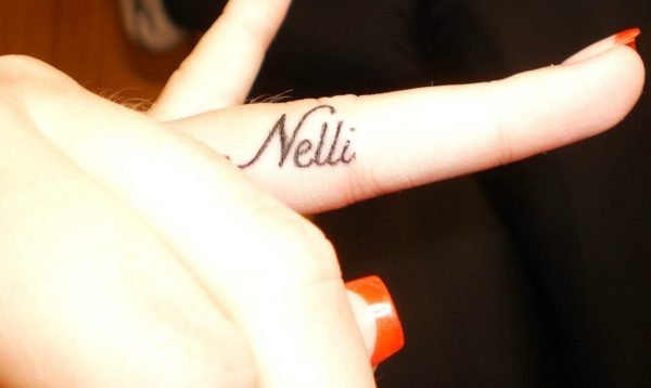 Татуировка с именем Nelli