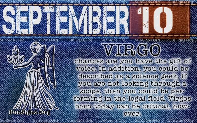september 10 virgo birthday calendar